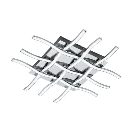 2. Bild von LED-Deckenleuchte 'LASANA 1' chromfarben 50 x 50 x 6,5 cm