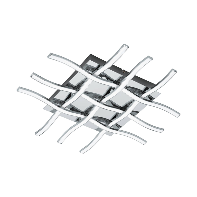 Bild von LED-Deckenleuchte 'LASANA 1' chromfarben 50 x 50 x 6,5 cm