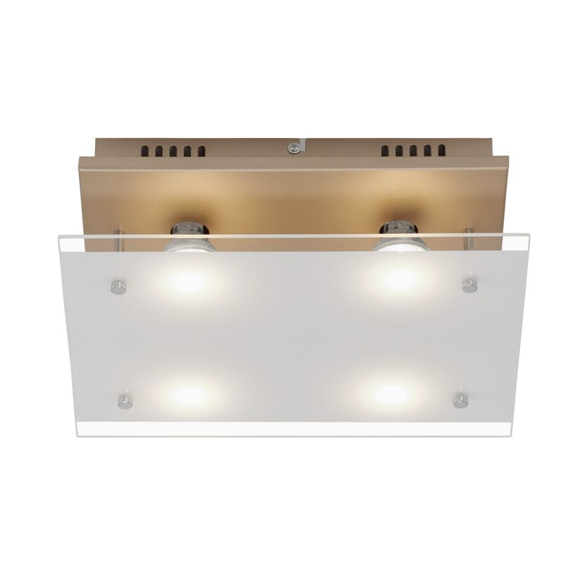 Deckenleuchte 'Smart Gold' 33 x 30 x 9 cm 4 Strahler 400 lm