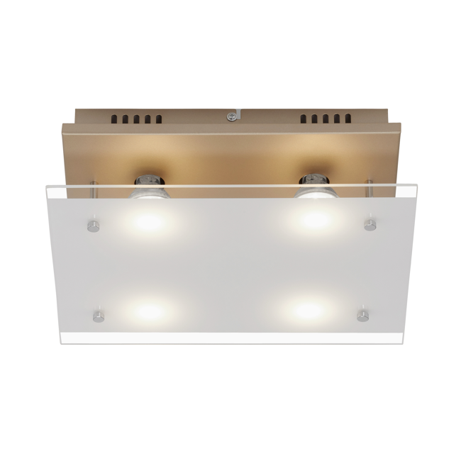 Bild von Deckenleuchte 'Smart Gold' 33 x 30 x 9 cm 4 Strahler 400 lm