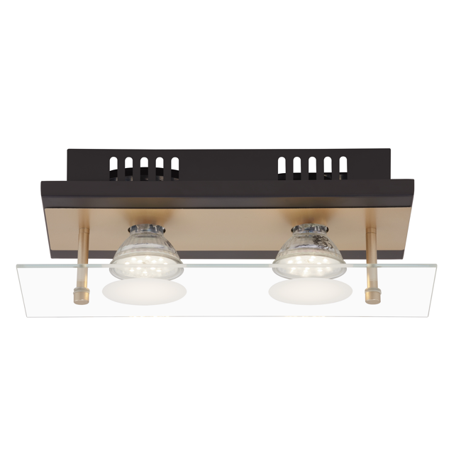 Bild von Deckenleuchte 'Smart Gold Basic' 27 x 12 x 9 cm 2 Strahler 400 lm