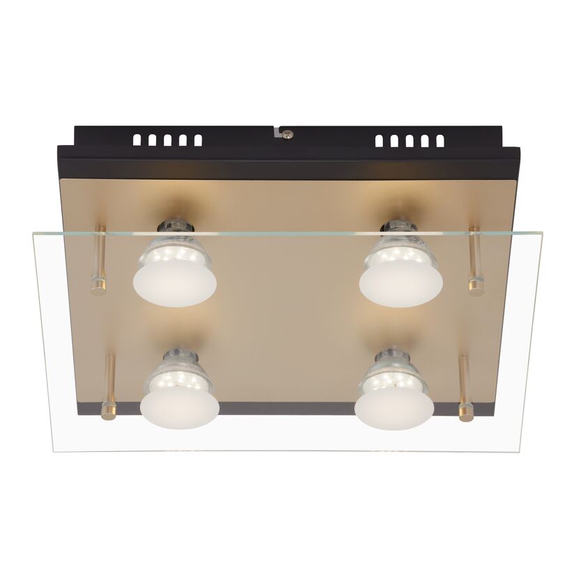 Deckenleuchte 'Smart Gold Basic' 33 x 30 x 9 cm 4 Strahler 400 lm