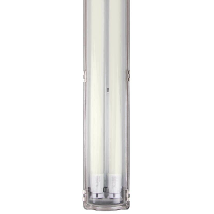 LED Feuchtraumleuchte mit zwei Leuchtstoffröhren