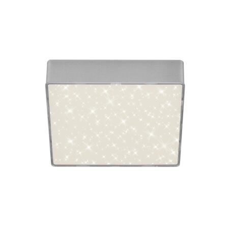 2. Bild von LED-Deckenleuchte 'Flame Star' silber 15,7 x 15,7 cm 1000 lm