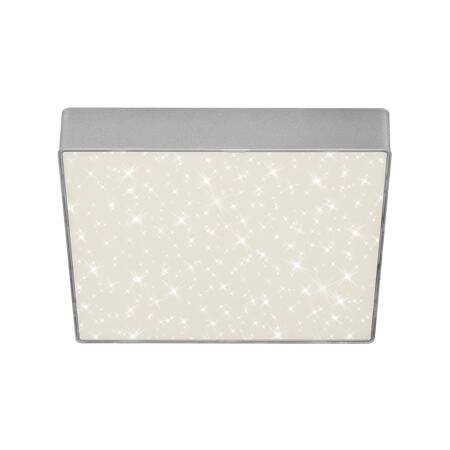 2. Bild von LED-Deckenleuchte 'Flame Star' silber 21,2 cm x 21,2 cm 1600 lm