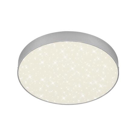 2. Bild von LED-Deckenleuchte 'Flame Star' silber Ø 28,7 cm 2000 lm