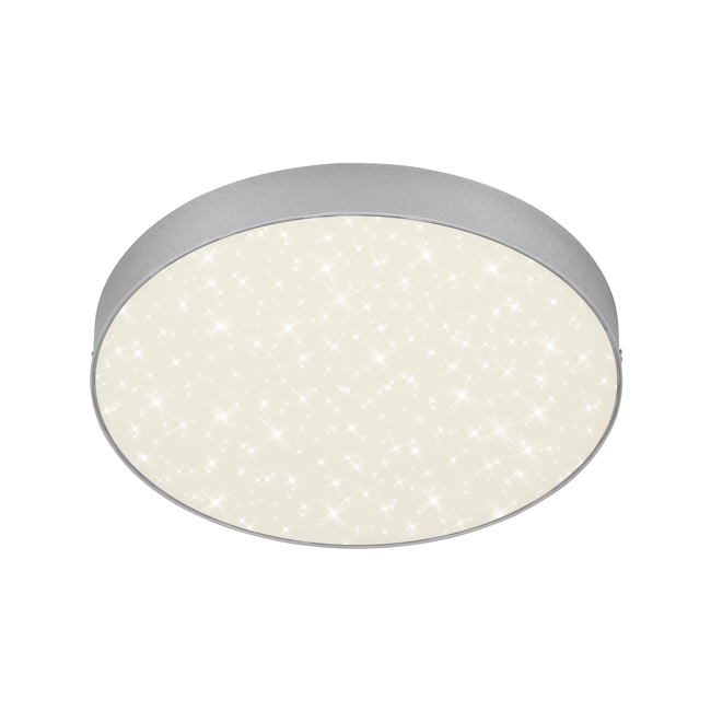 Bild von LED-Deckenleuchte 'Flame Star' silber Ø 28,7 cm 2000 lm