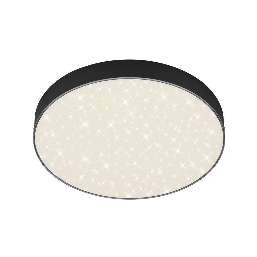 LED-Deckenleuchte 'Flame Star' schwarz Ø 28,7 cm 2000 lm