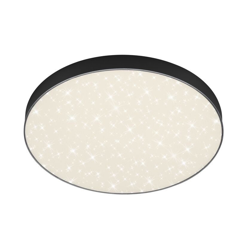 LED-Deckenleuchte 'Flame Star' schwarz Ø 38,7 cm 2400 lm