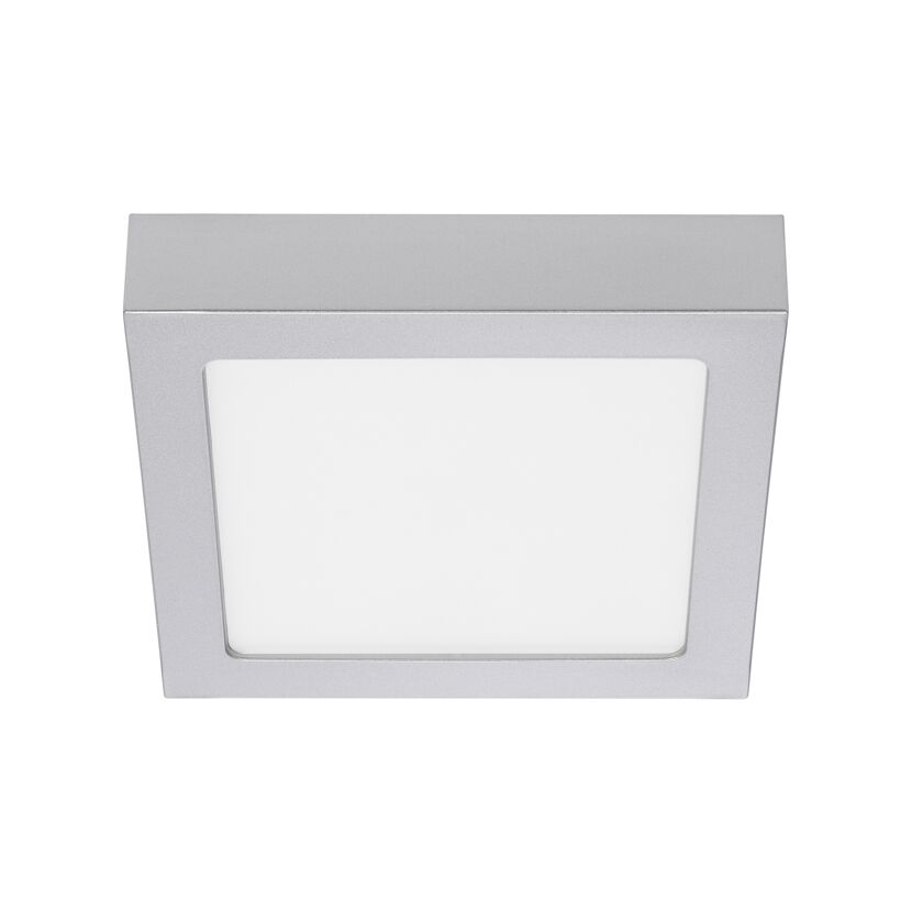 Quadratische LED Aufbauleuchte, chromfarben