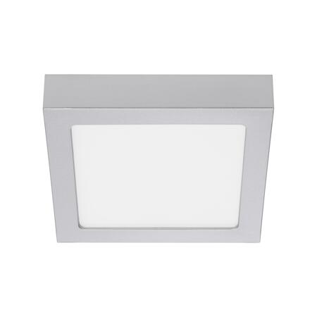 2. Bild von LED-Deckenleuchte 'Fire' silber 17 x 17 x 3,2 cm 1000 lm neutralweiß