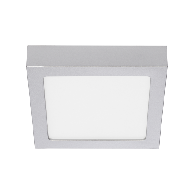 Bild von LED-Deckenleuchte 'Fire' silber 17 x 17 x 3,2 cm 1000 lm neutralweiß