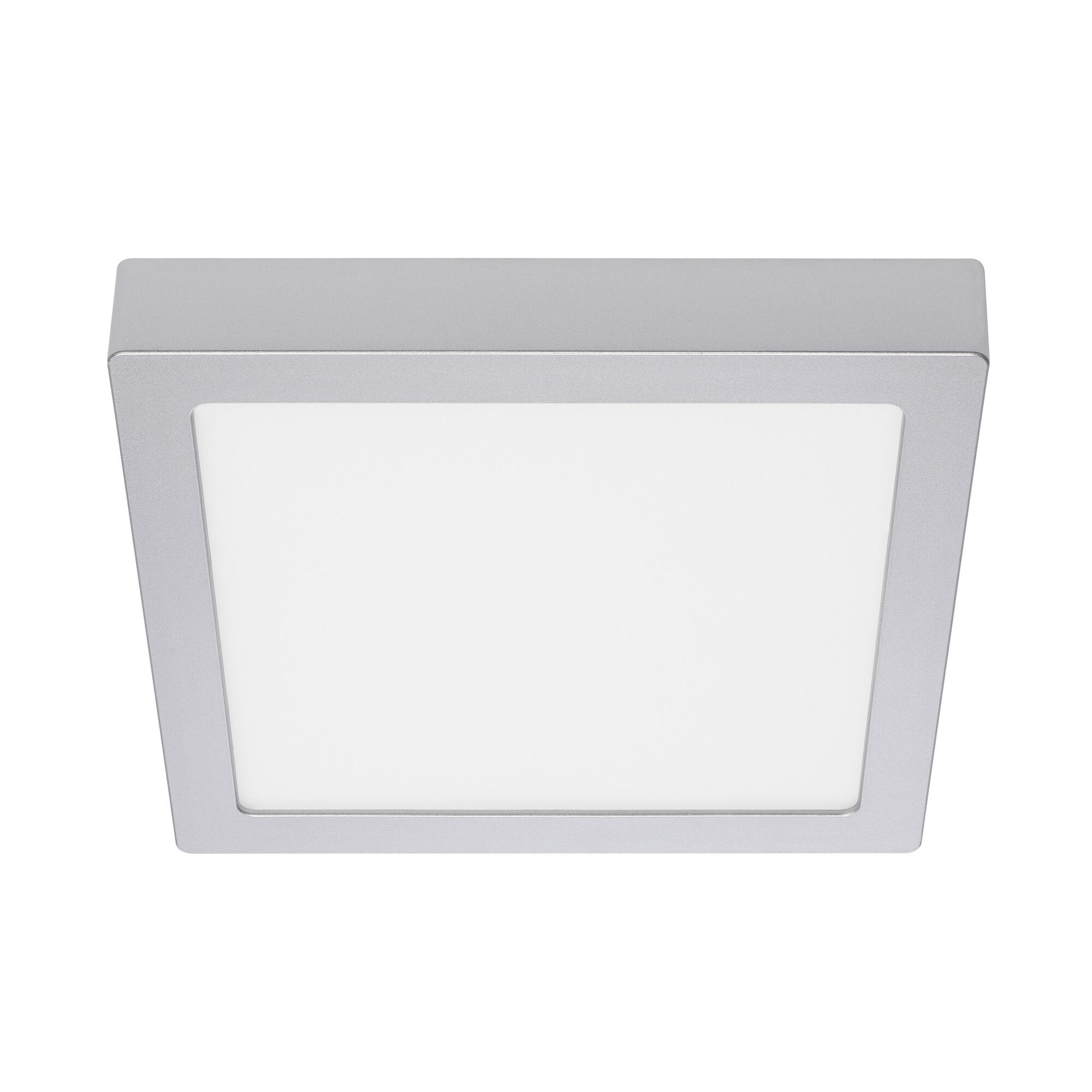 Quadratische LED Aufbauleuchte, chrom