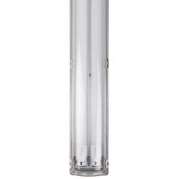 LED Feuchtraumleuchte mit zwei Leuchtstoffröhren