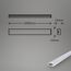 Profilleiste 'Light Bar BL7000' aluminiumfarben 2 m