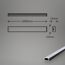 Profilleiste 'Light Bar BL7000' schwarz 2 m