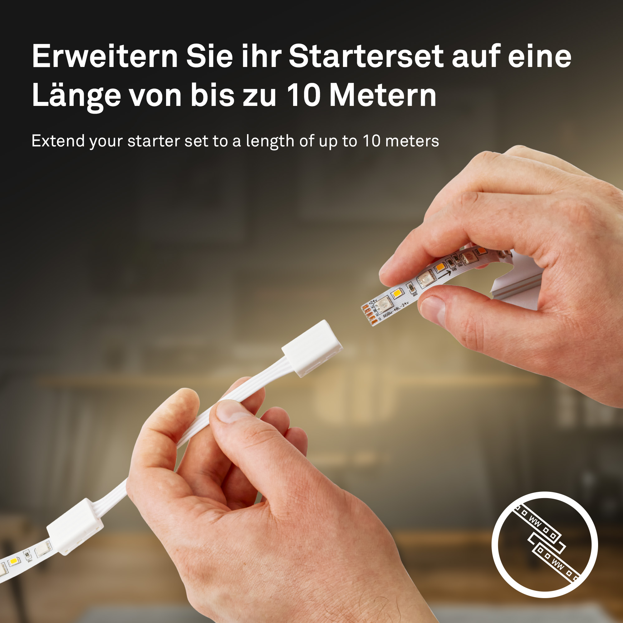 LED-Band 'Pimp Your Stripe' Ergänzungs-Set 4 m