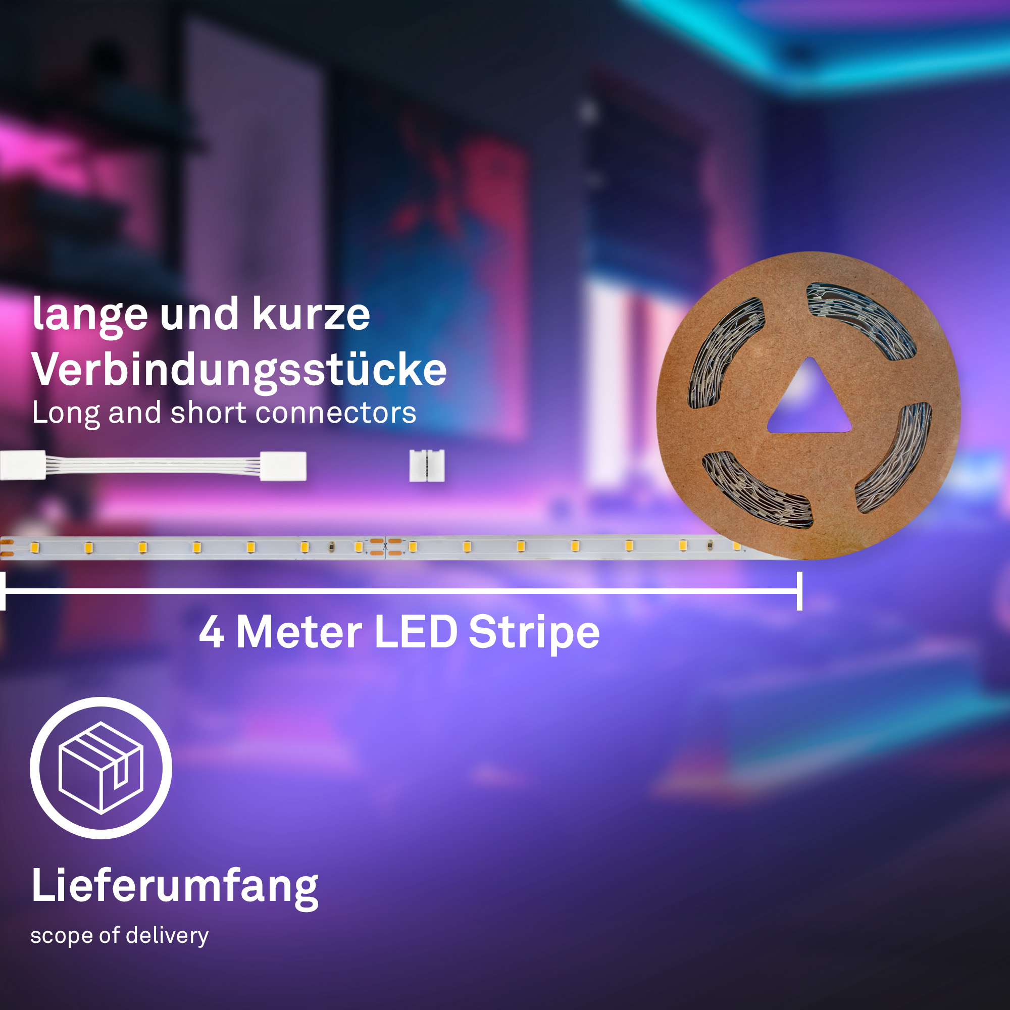 LED-Band 'Pimp Your Stripe' Ergänzungs-Set 4 m
