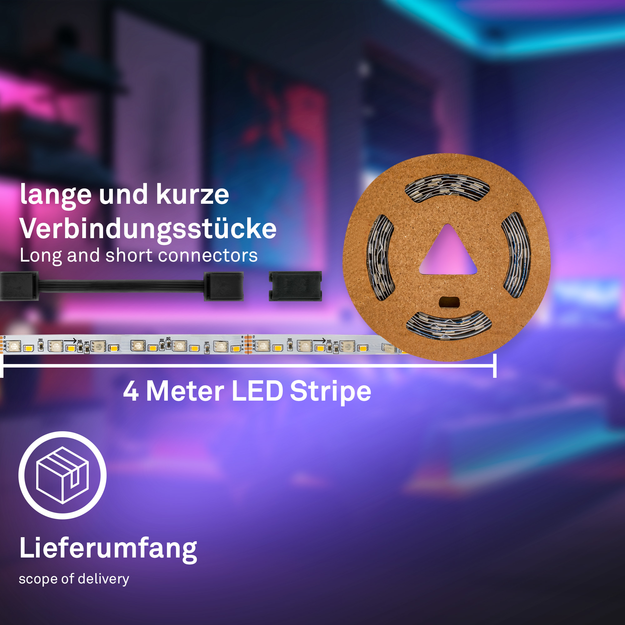 LED-Band 'Pimp Your Stripe' Ergänzungs-Set 4 m