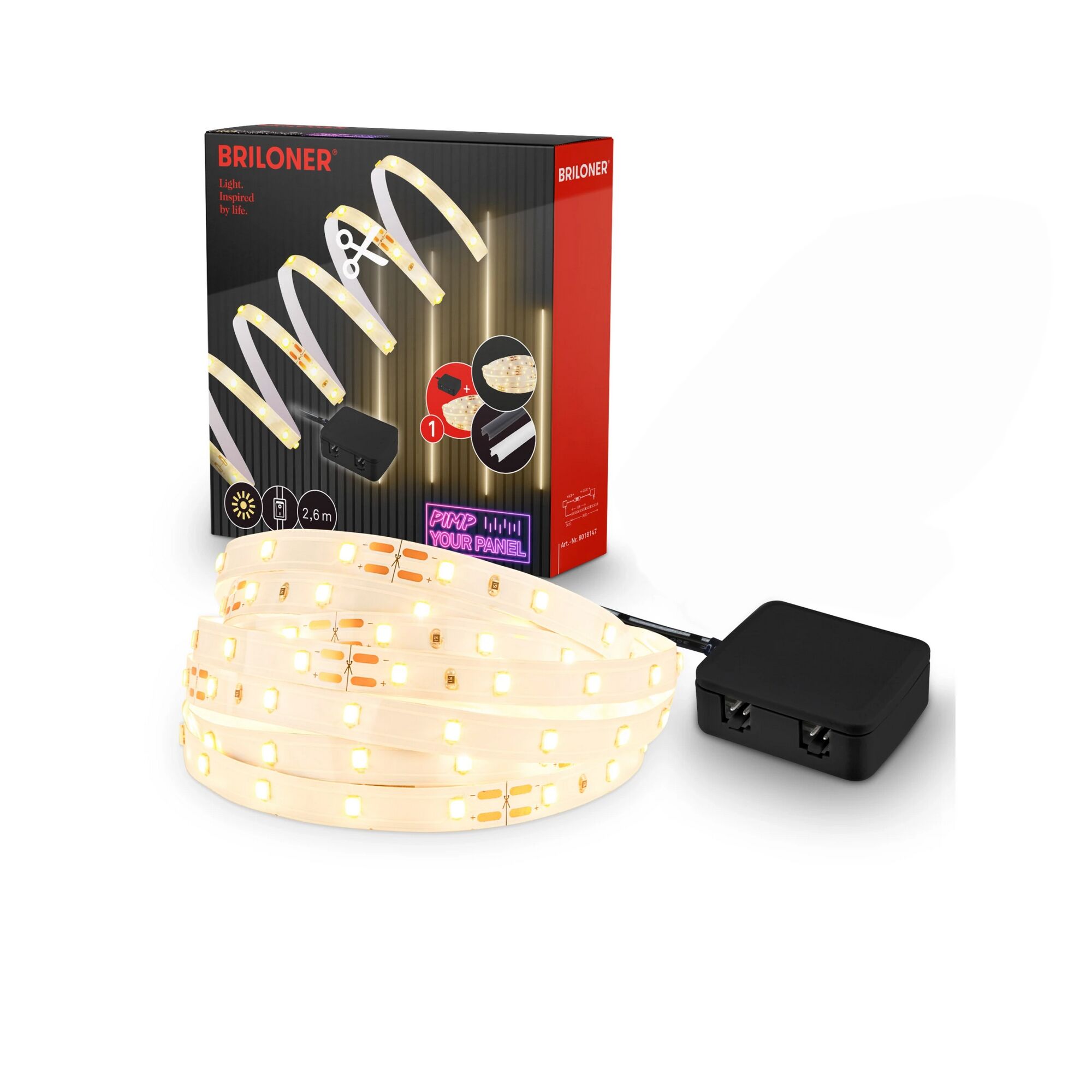 LED-Lichtleiste mit Verpackung