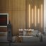 LED-Lichtleisten mit Schalter an Holzwand