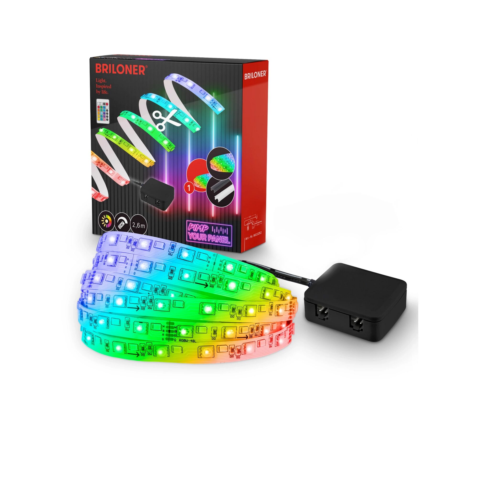 LED-Lichtleiste mit Farbverlauf