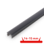 Diffusorschiene 'Pimp your Panel' 130 x 2 x 1 cm Rauchoptik (Lamellenabstand 14-15 mm)
