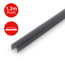 Diffusorschiene 'Pimp your Panel' 130 x 2 x 1 cm Rauchoptik (Lamellenabstand 14-15 mm)