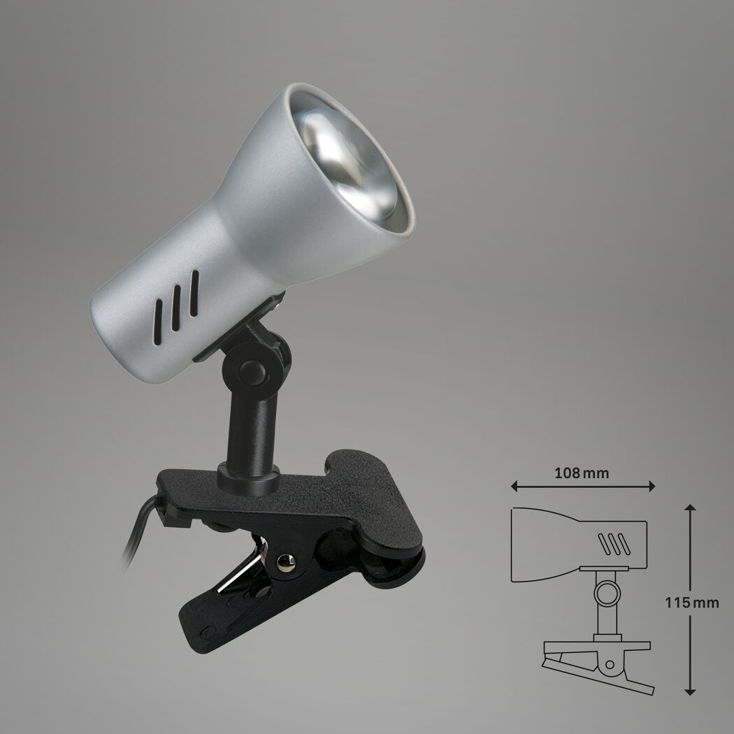 Klemmlampe 'Lock' E14 40 W 11,5 x 6,5 cm