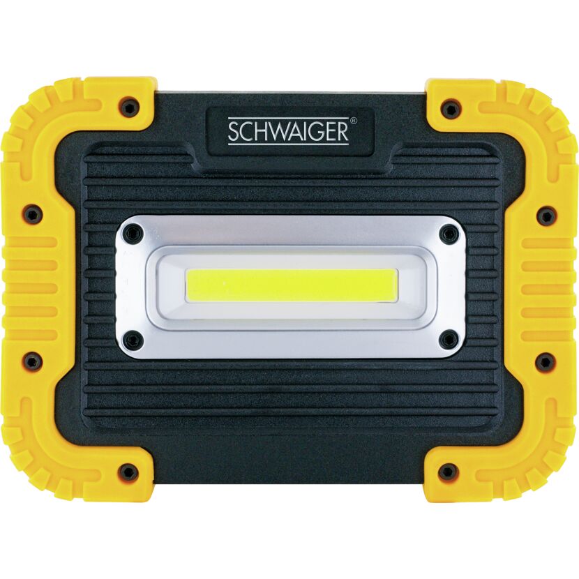 Akku-Multifunktionsstrahler schwarz/gelb 1000 lm 17,5 x 13 x 4,5 cm