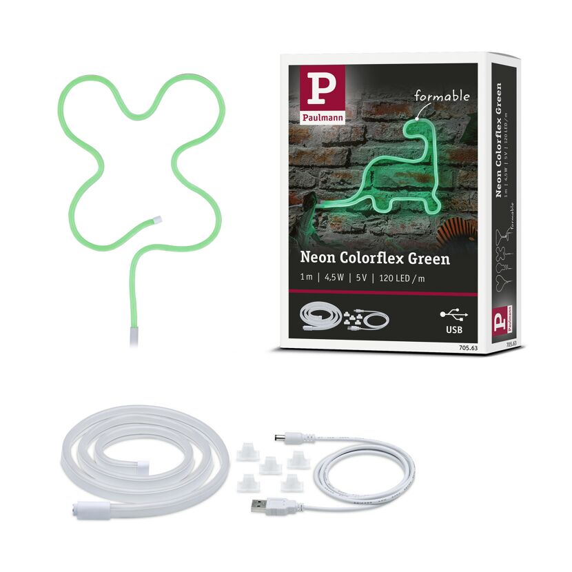 Neon-Streifen 'Colorflex' 1 m 4,5 W 10 lm weiß USB
