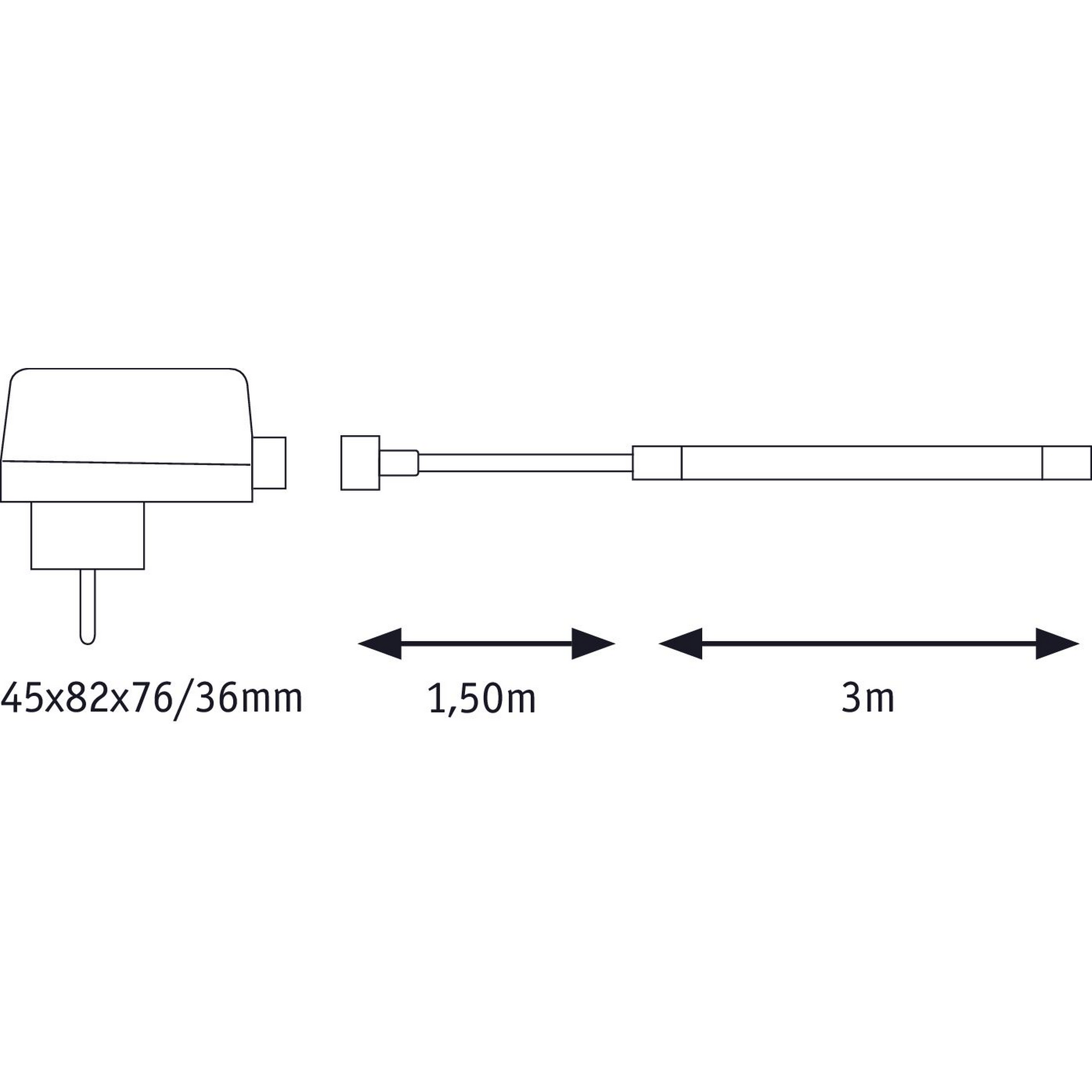 LED-Strip 'SimpLED Outdoor Warmweiß Komplettset' 3 m 12 W Weiß + product picture