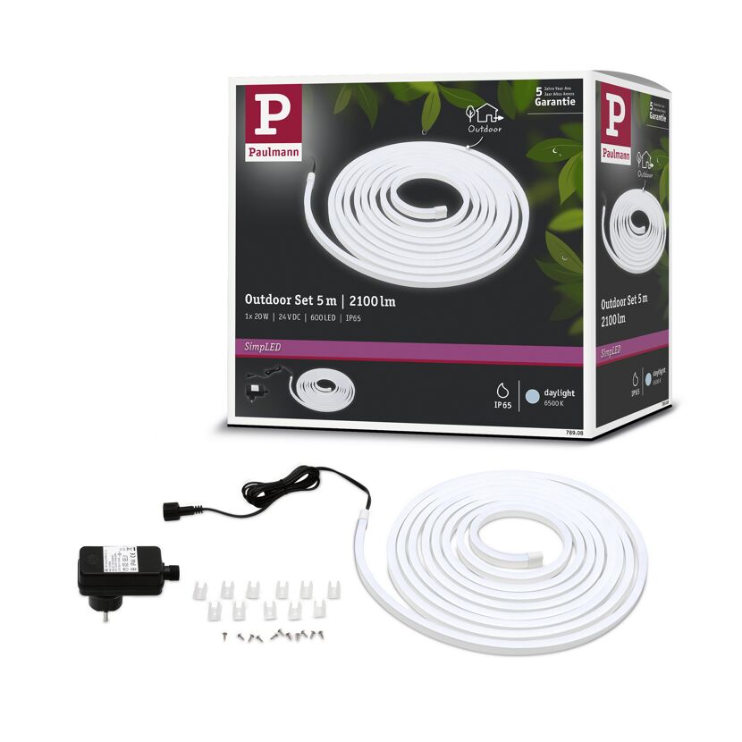 LED-Streifen 'SimpLED' chromfarben 5 m 20 W