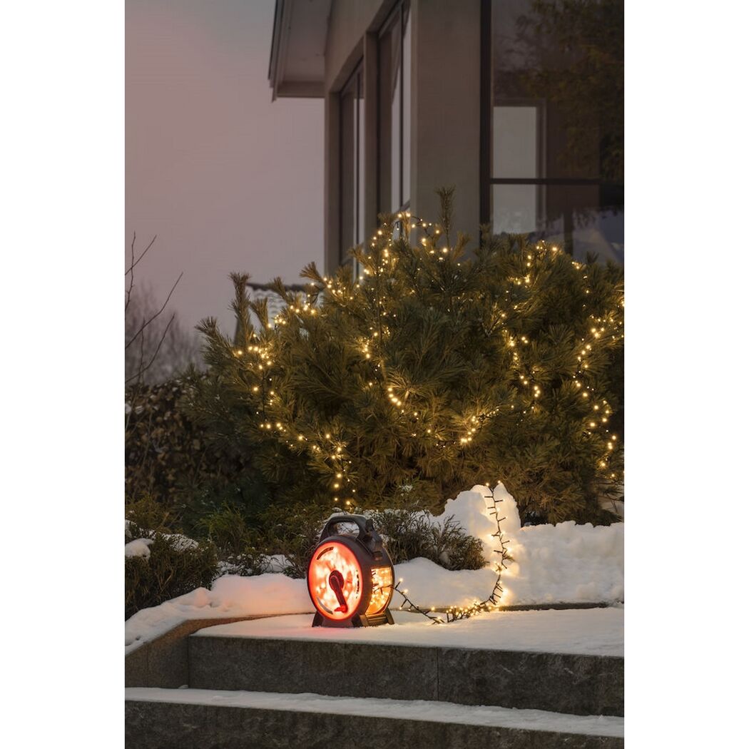 LED-Lichterkette mit Aufroller 400 LEDs bernsteinfarben 1878 cm