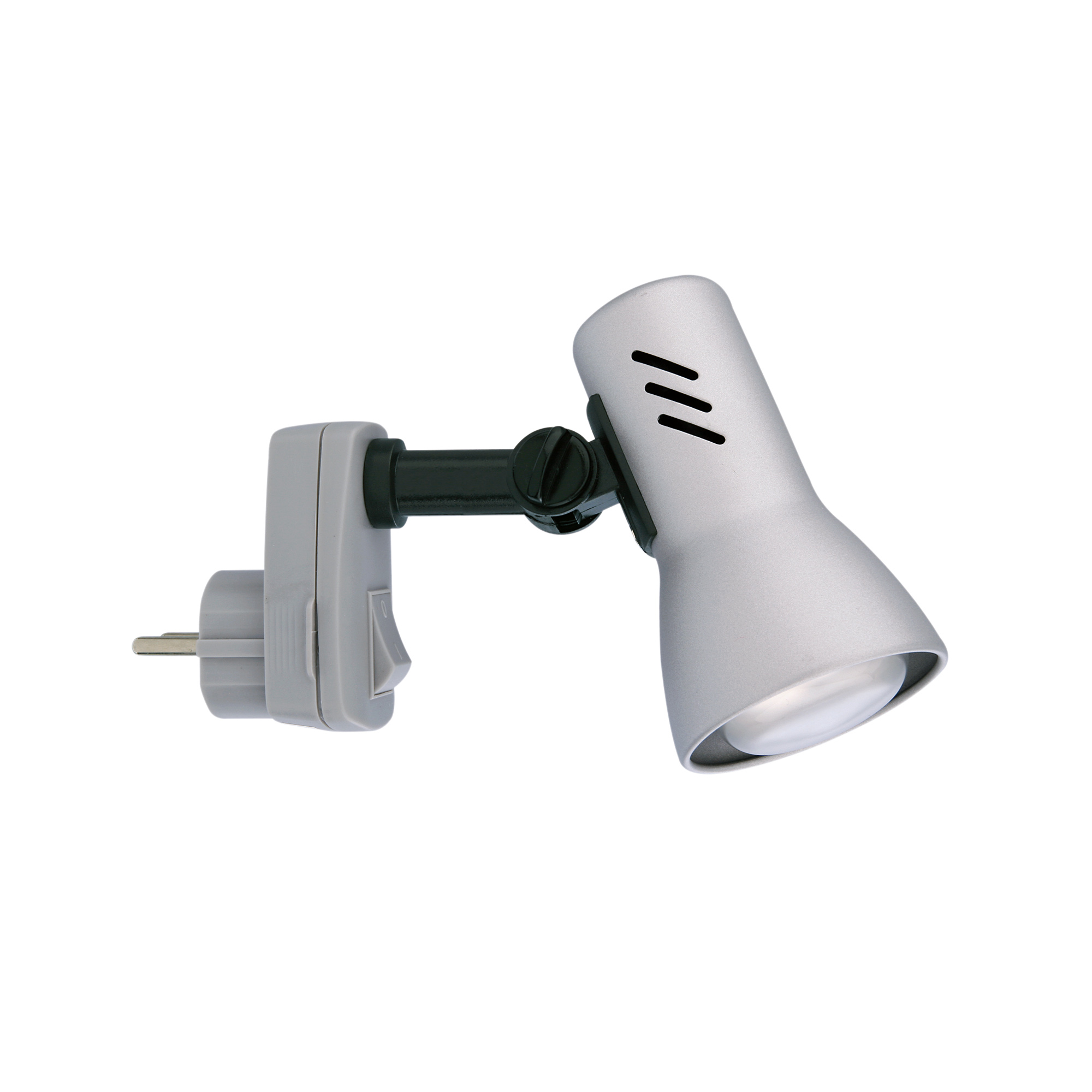 Steckerspot 'Fix & Easy' titanfarben