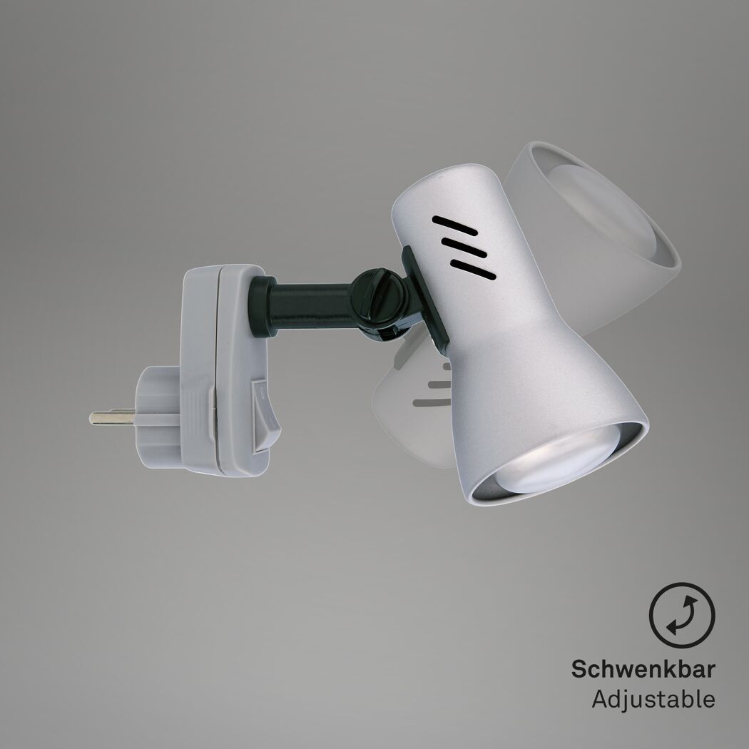 Steckerlampe 'Fiche' E14 25 W 10,5 x 10,5 x 15 cm