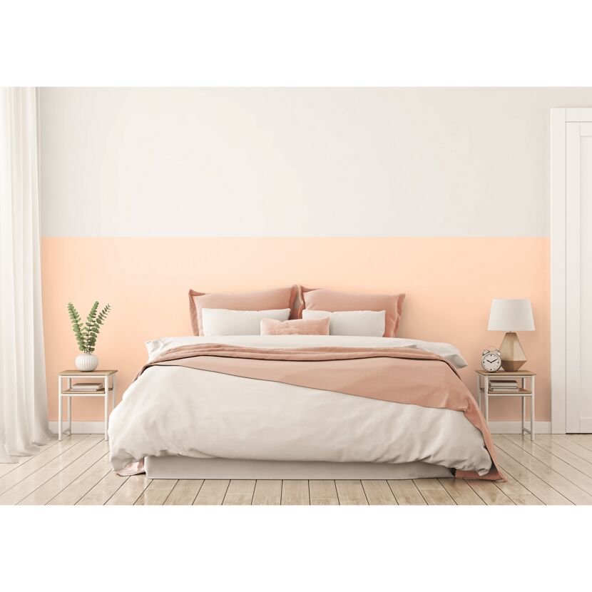 Gemütliches Schlafzimmer in Pastelltönen