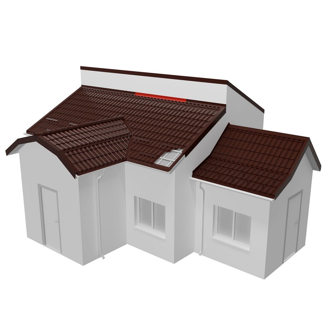 Kappleiste grau 100 x 20,8 x 0,04 cm