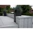 Coco Light Stele hellgrau mit Pflanze