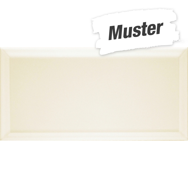 Bild von Muster zur Wandfliese 'Metrotiles' Steinzeug creme 10 x 20 cm