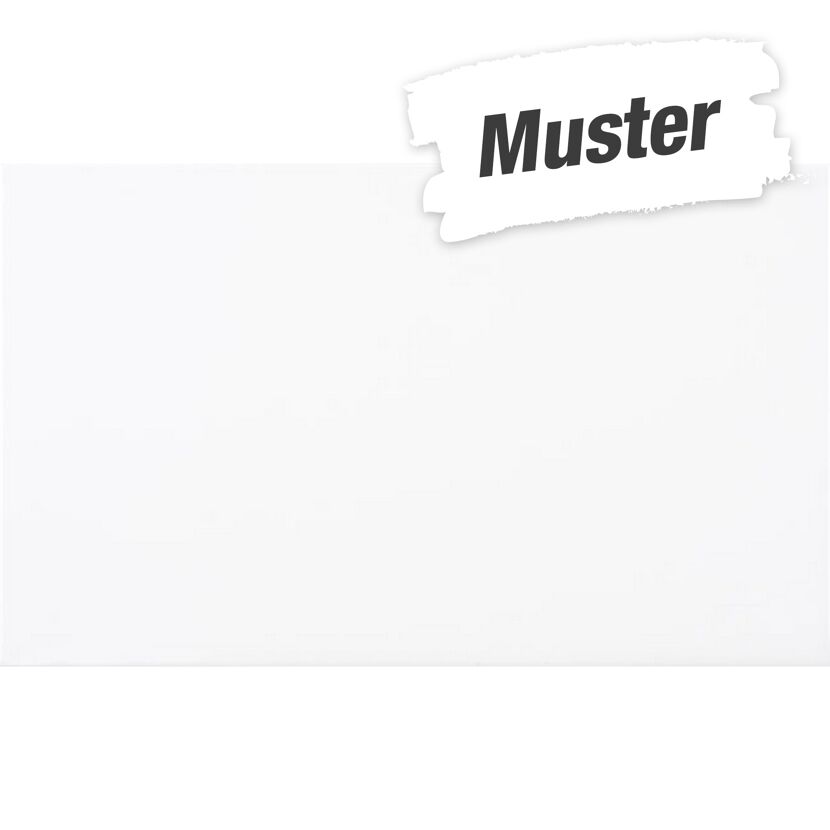 Muster zur Wandfliese 'Atrium' Steingut weiß mate blanco 33,3 x 55 cm