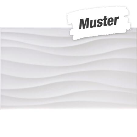 2. Bild von Muster zur Wandfliese 'Atrium' Steingut weiß egeo 33,3 x 55 cm
