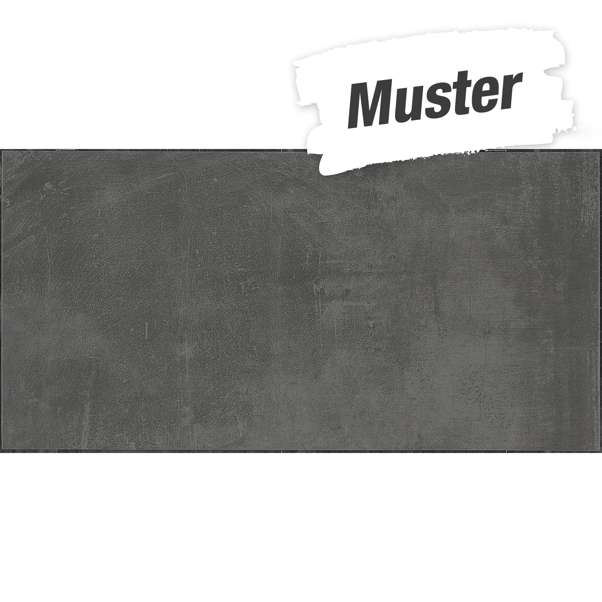 Muster zur Bodenfliese 'Tiana' Feinsteinzeug anthrazit 40 x 80 cm