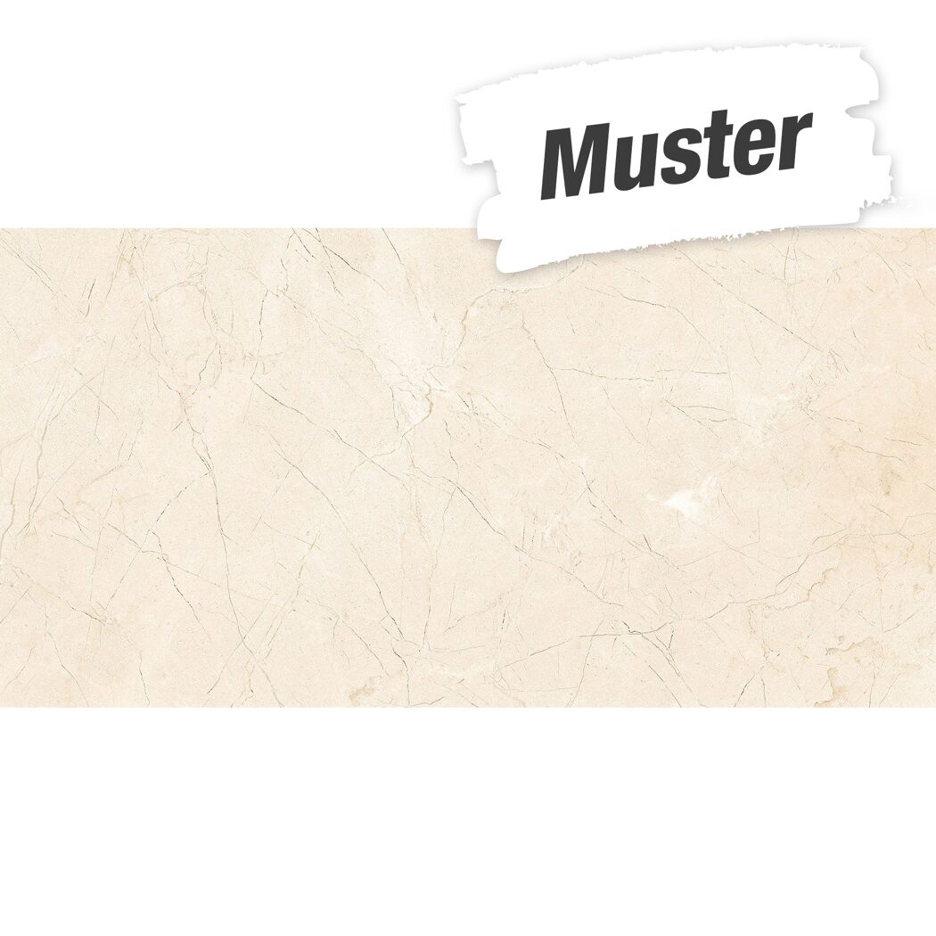 Beige Fliese mit Marmorierung