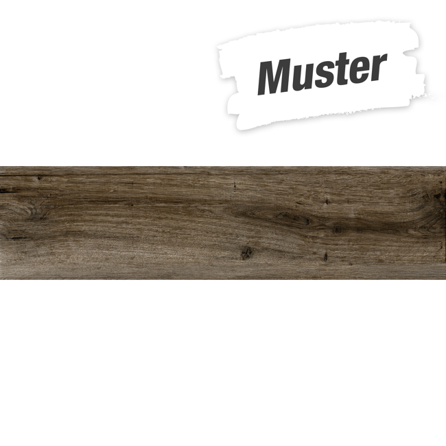 Bild von Muster zu Bodenfliese 'Circeo' Feinsteinzeug braun 22,8 x 91,5 cm