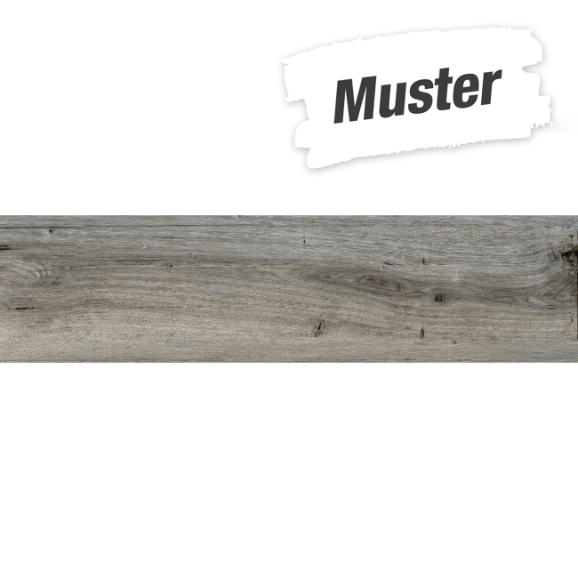 Bild von Muster zu Bodenfliese 'Circeo' Feinsteinzeug graubeige 22,8 x 91,5 cm