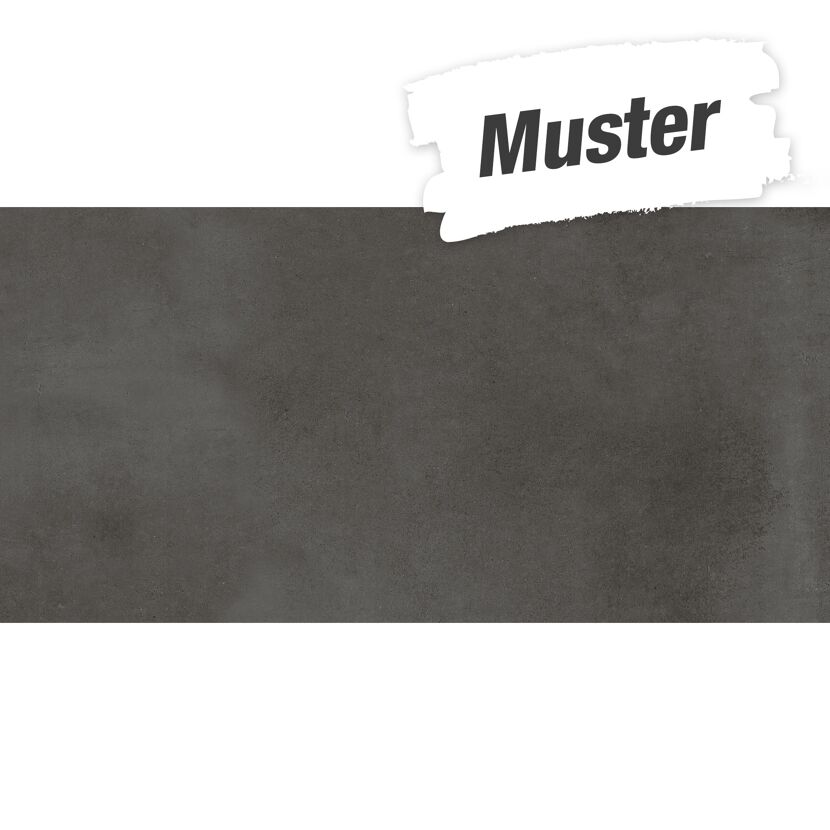 Muster zur Bodenfliese 'Town' Feinsteinzeug anthrazit 30 x 60 cm