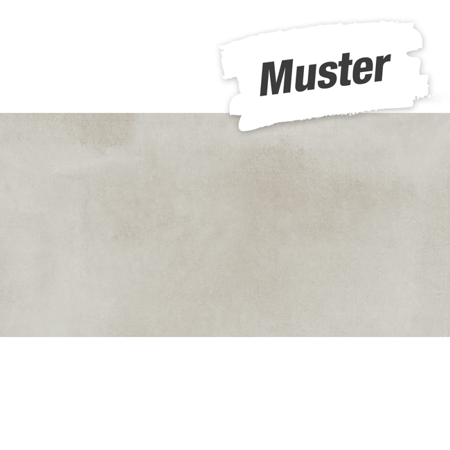 Bild von Muster zur Bodenfliese 'Town' Feinsteinzeug hellgrau 30 x 60 cm