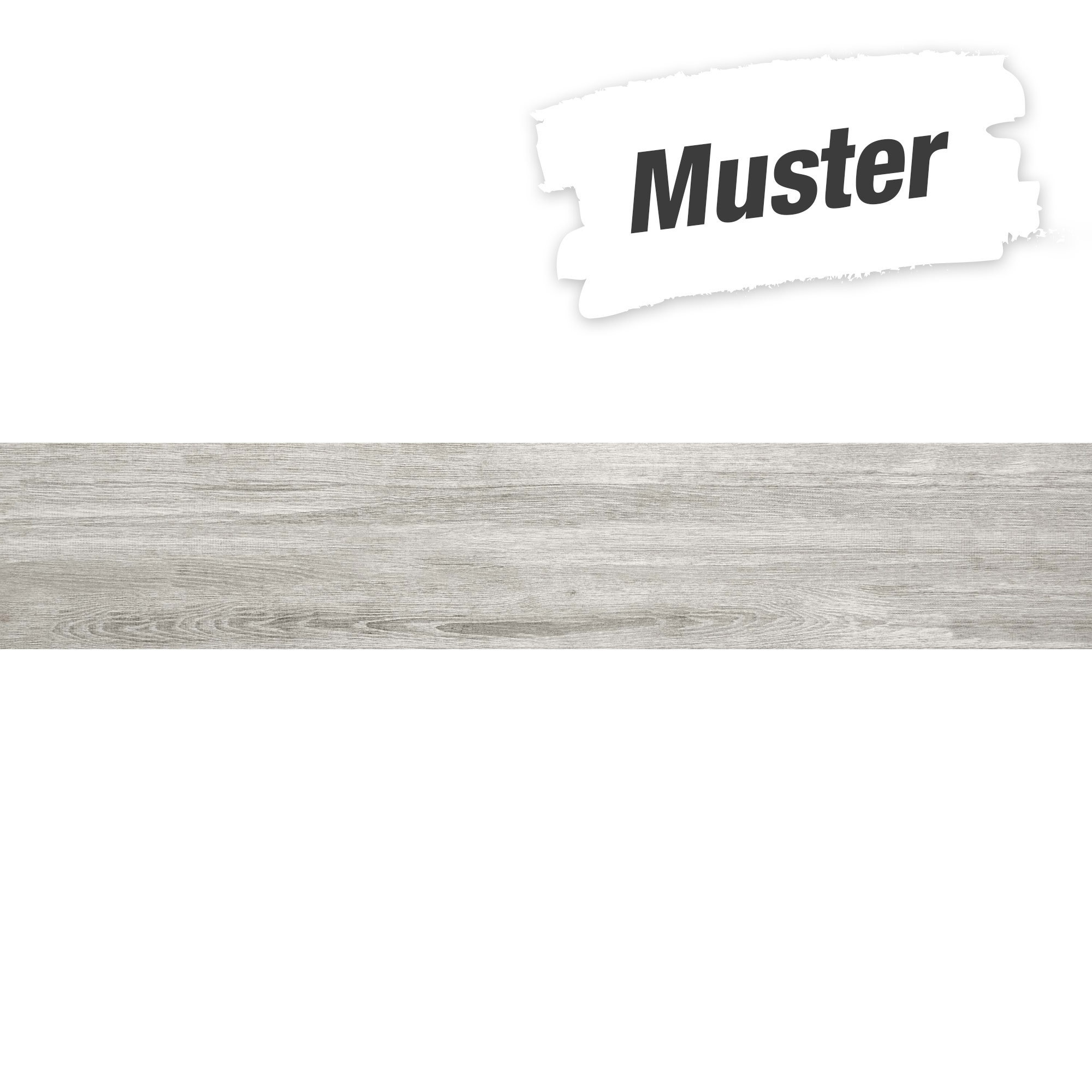 Muster zur Bodenfliese 'Timber' Feinsteinzeug grau 23,3 x 120 cm + product picture