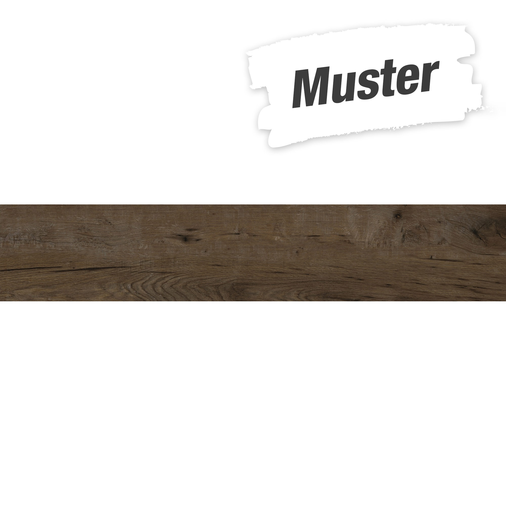 Muster zur Bodenfliese 'Timber' Feinsteinzeug dunkelbraun 23,3 x 120 cm + product picture